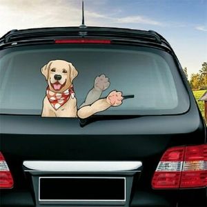 Dog Waving Arm Removable Sticker Window Windshield Wiper Children…